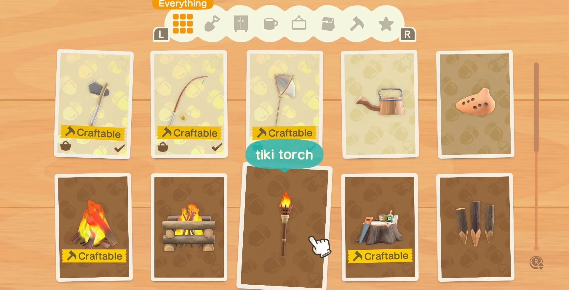 Animal Crossing tools How to get an Axe, Shovel, Rod, Net, Slingshot
